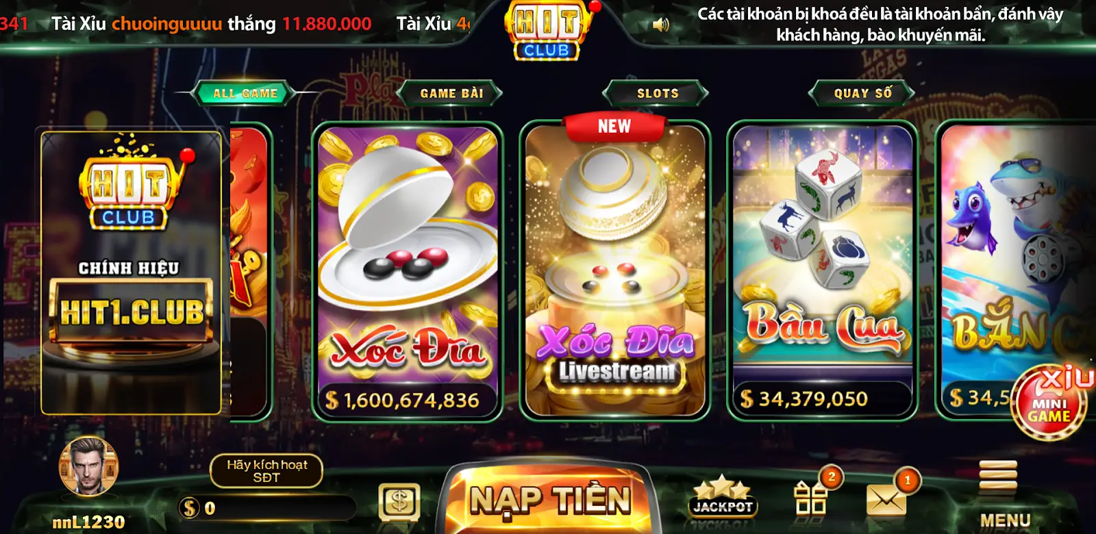 Xóc Đĩa - Tựa game không thể bỏ lỡ tại cổng game bài Iwin