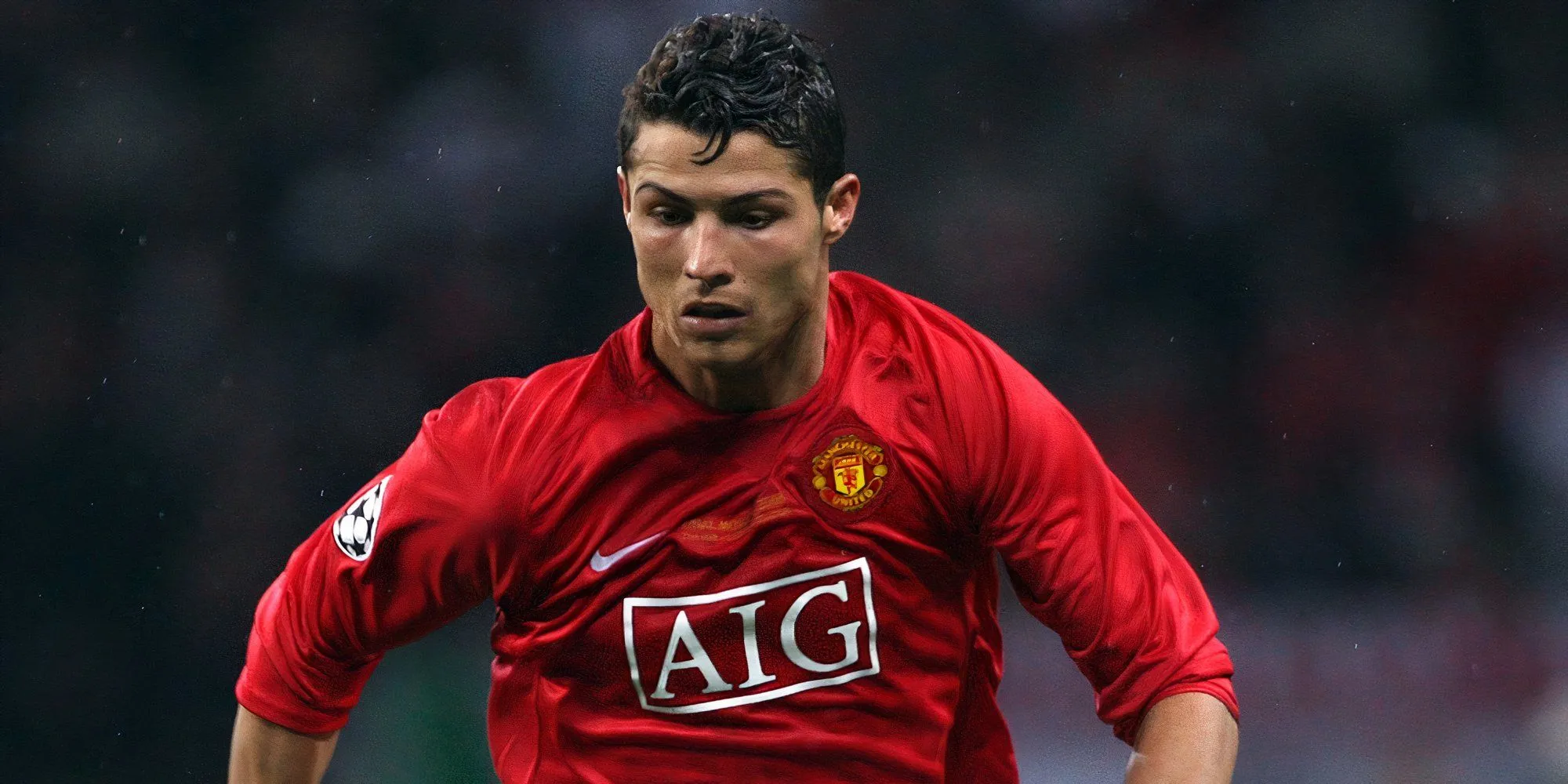 Cristiano Ronaldo trong màu áo Man Utd thời kỳ đầu