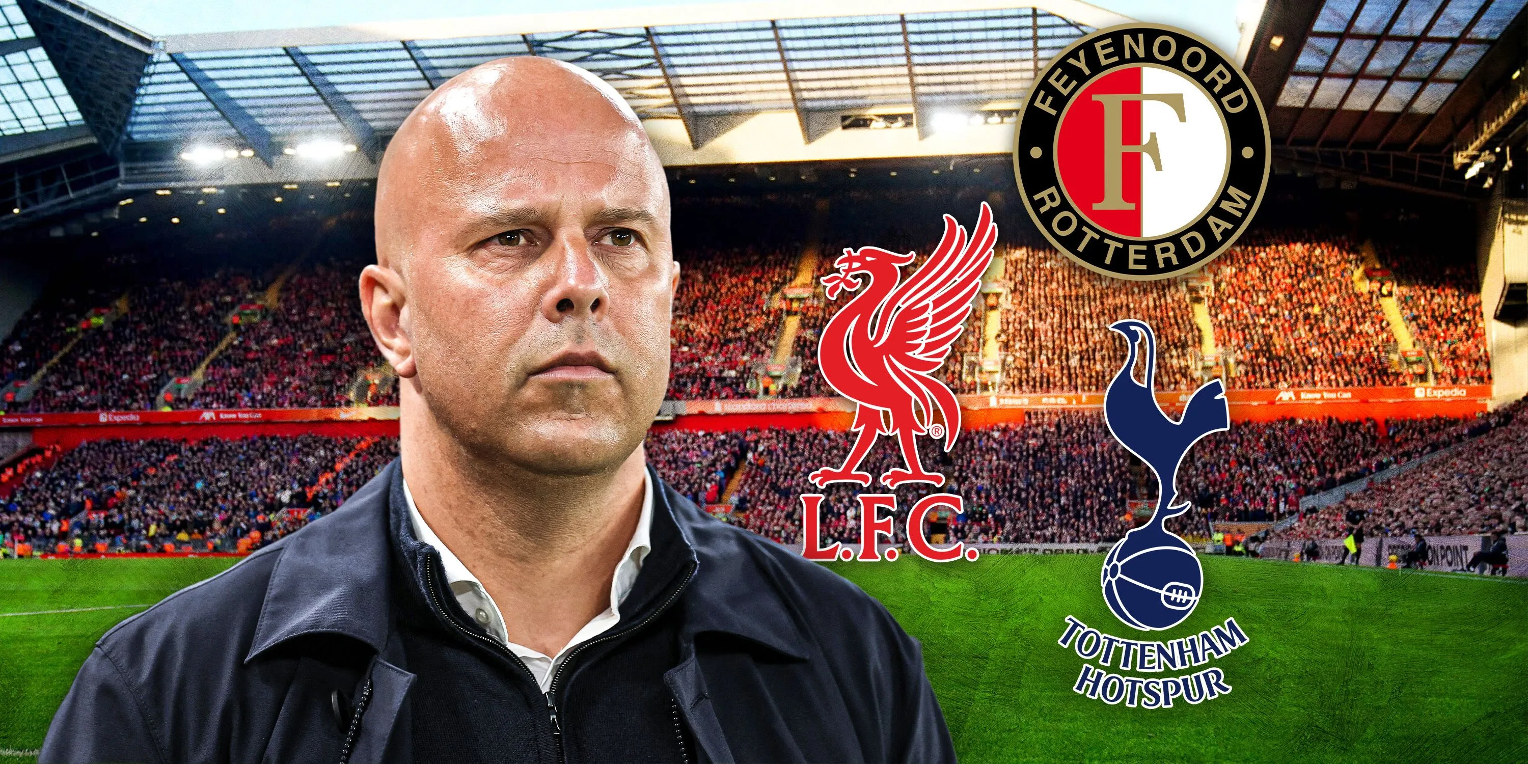 HLV Arne Slot tại Anfield sau khi được Liverpool bổ nhiệm thay vì Tottenham