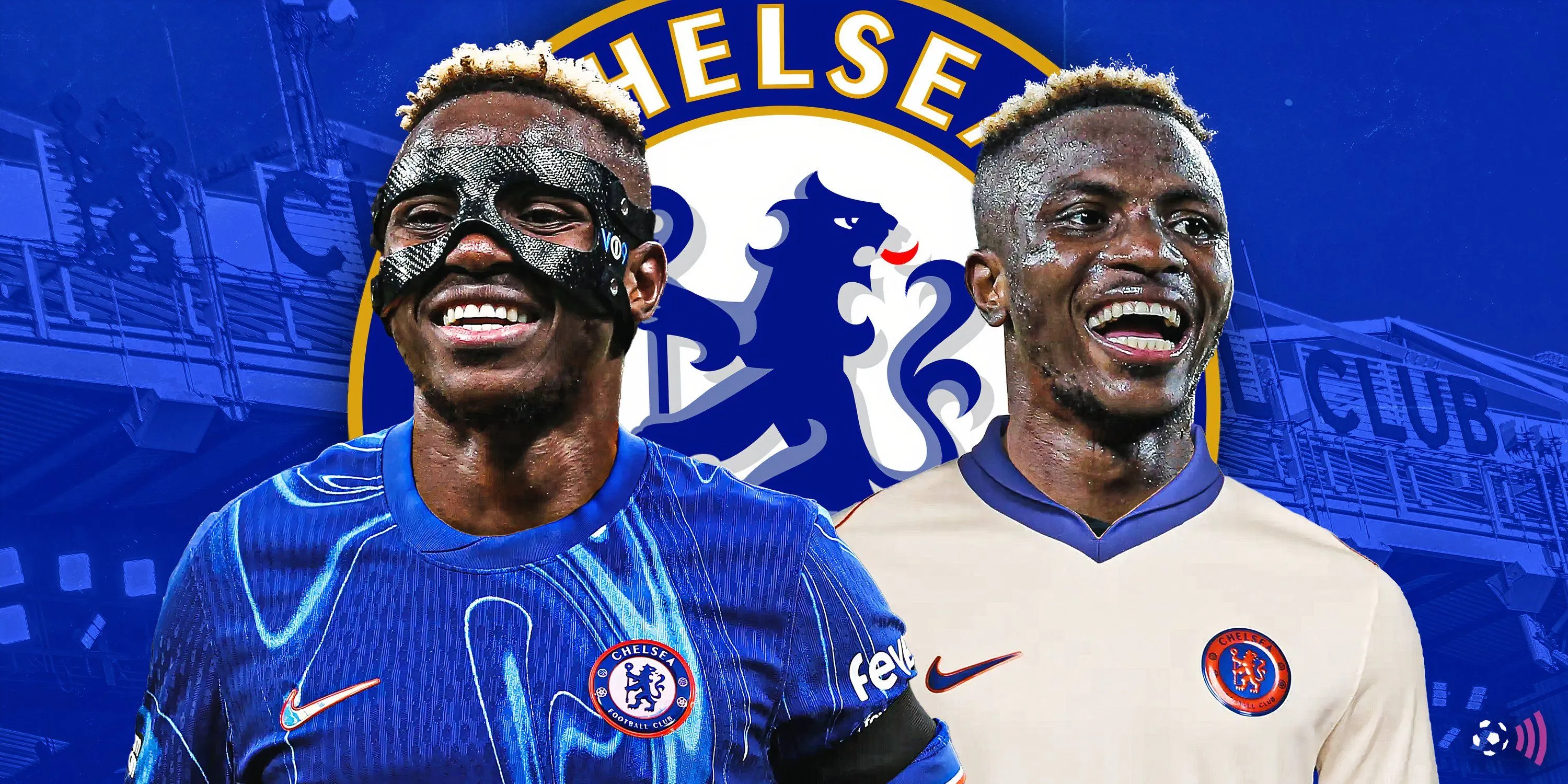 Ảnh ghép Victor Osimhen liên quan đến Chelsea