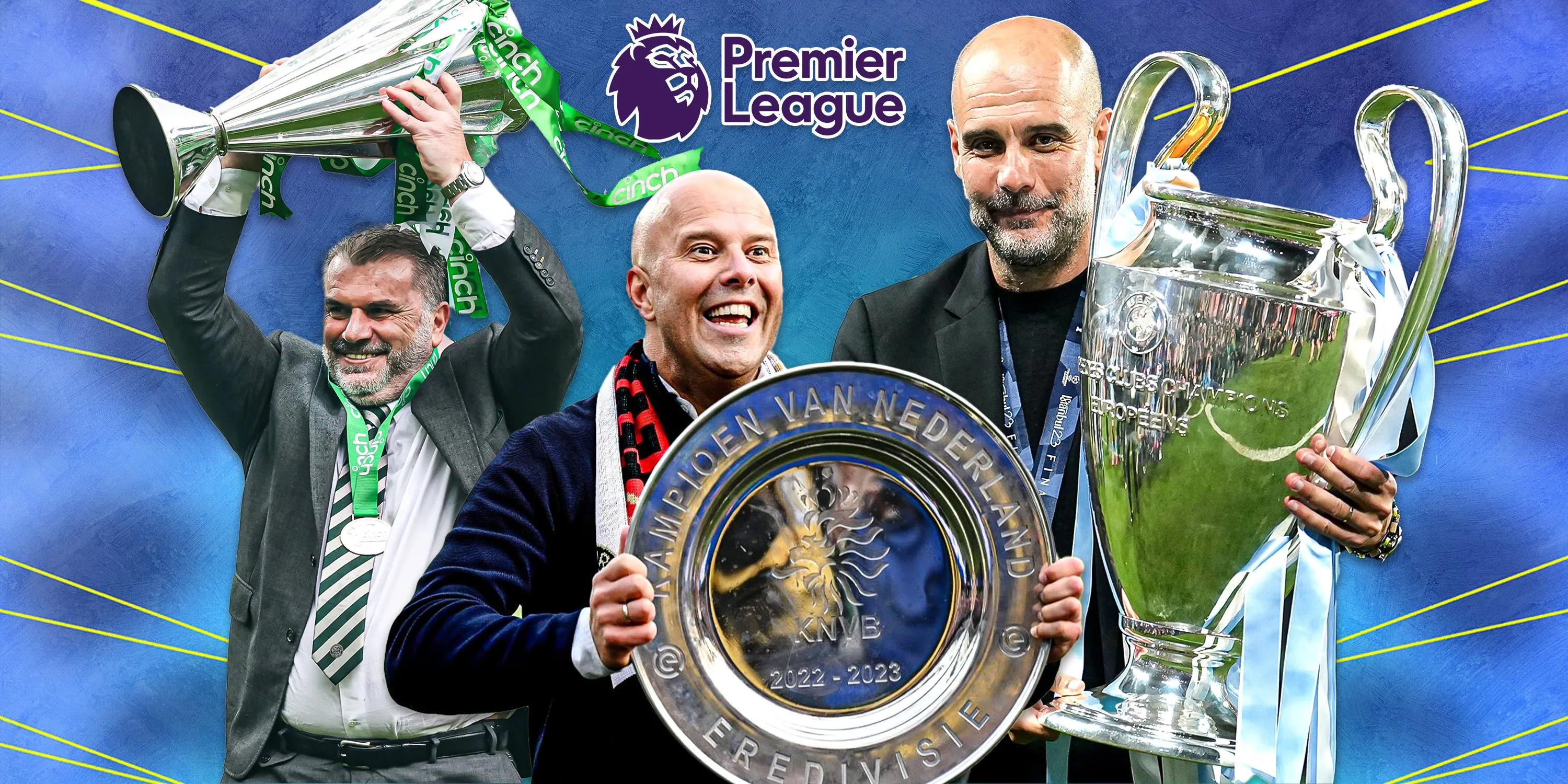 Bảng xếp hạng các HLV Premier League hiện tại theo số danh hiệu lớn đã giành được