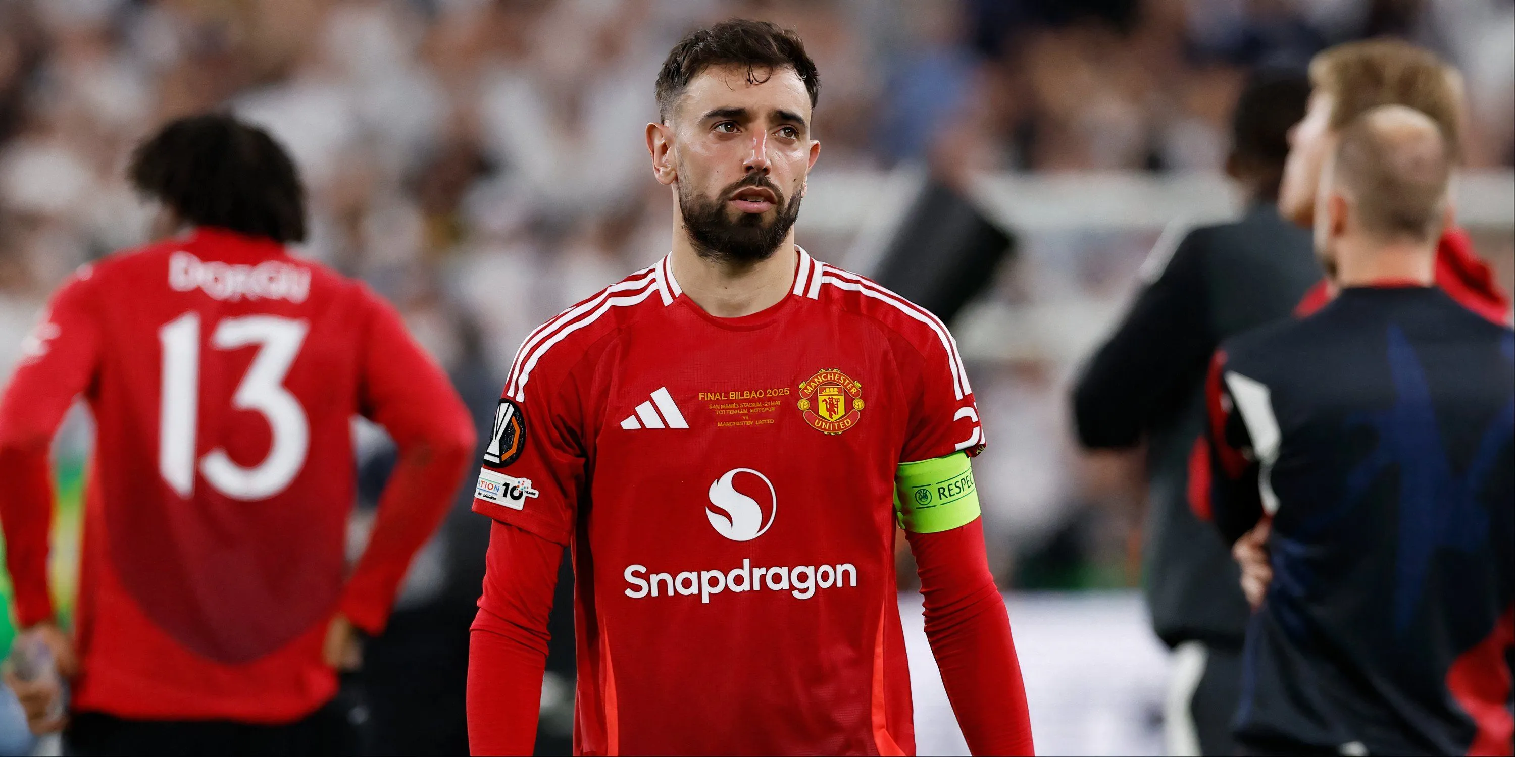 Bruno Fernandes trong màu áo Manchester United tại đấu đấu trường Europa League