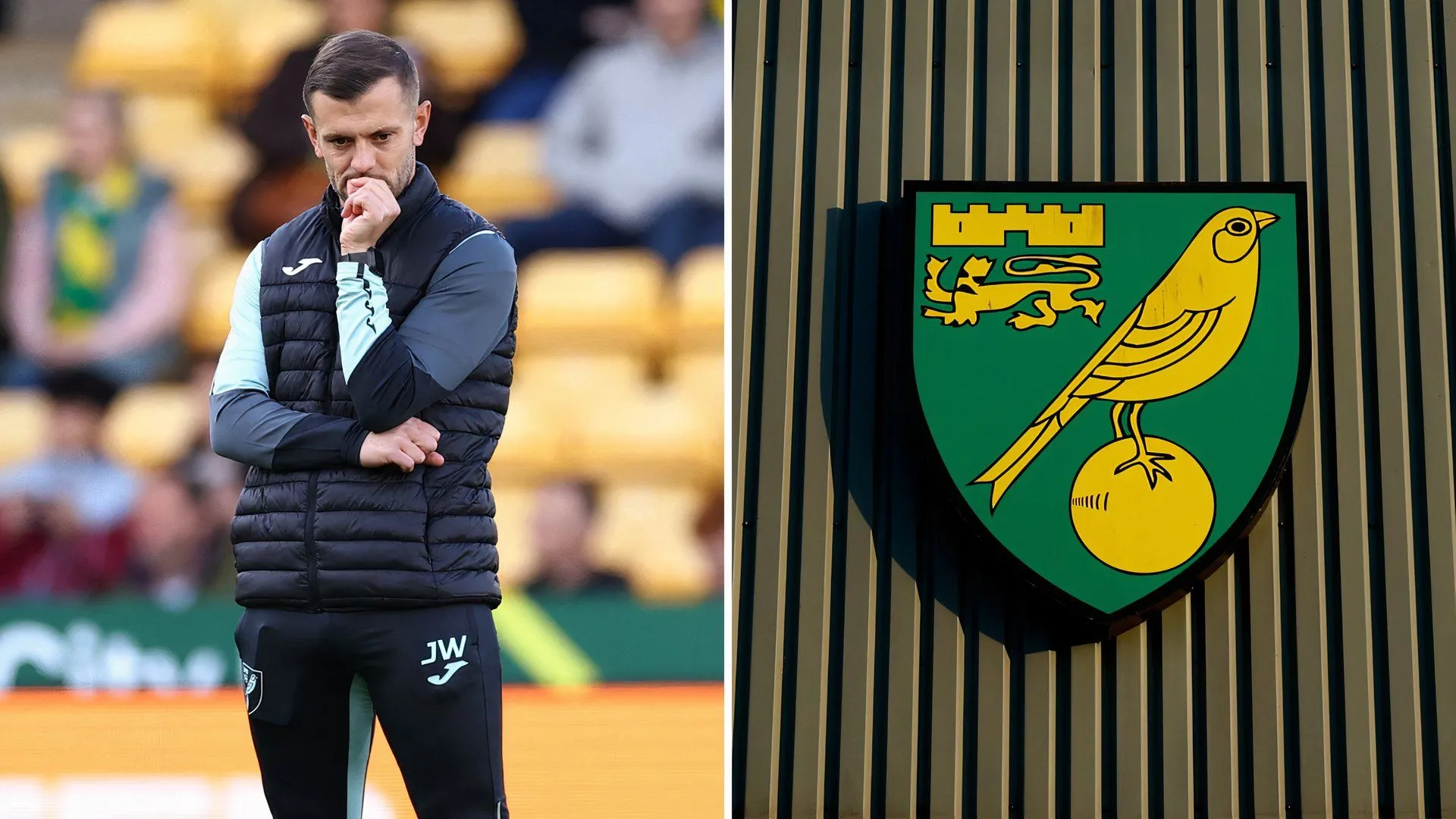 Jack Wilshere tại Norwich City khi còn là HLV tạm quyền