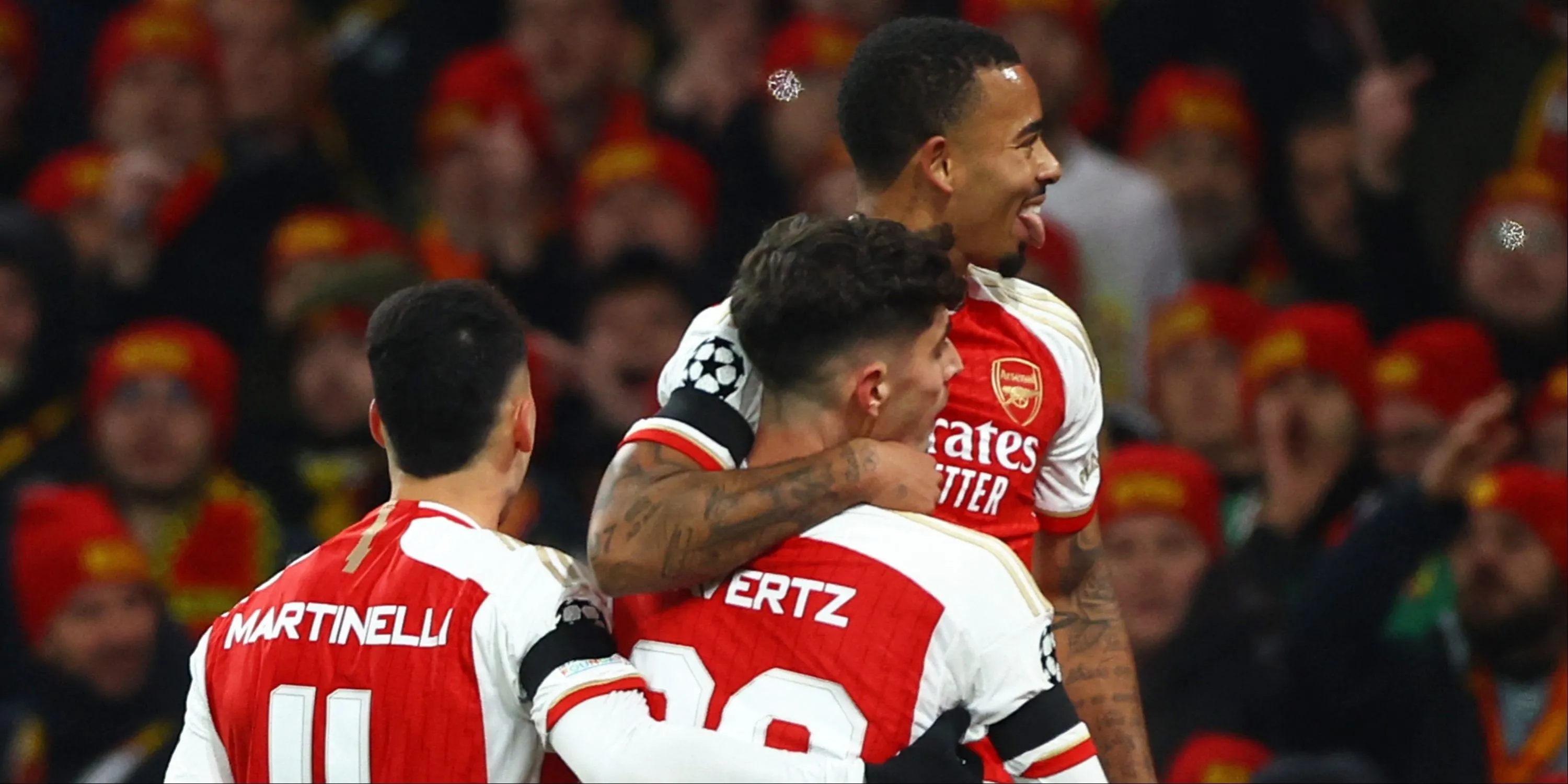 Kai Havertz và Gabriel Jesus hai tiền đạo hiện tại của Arsenal