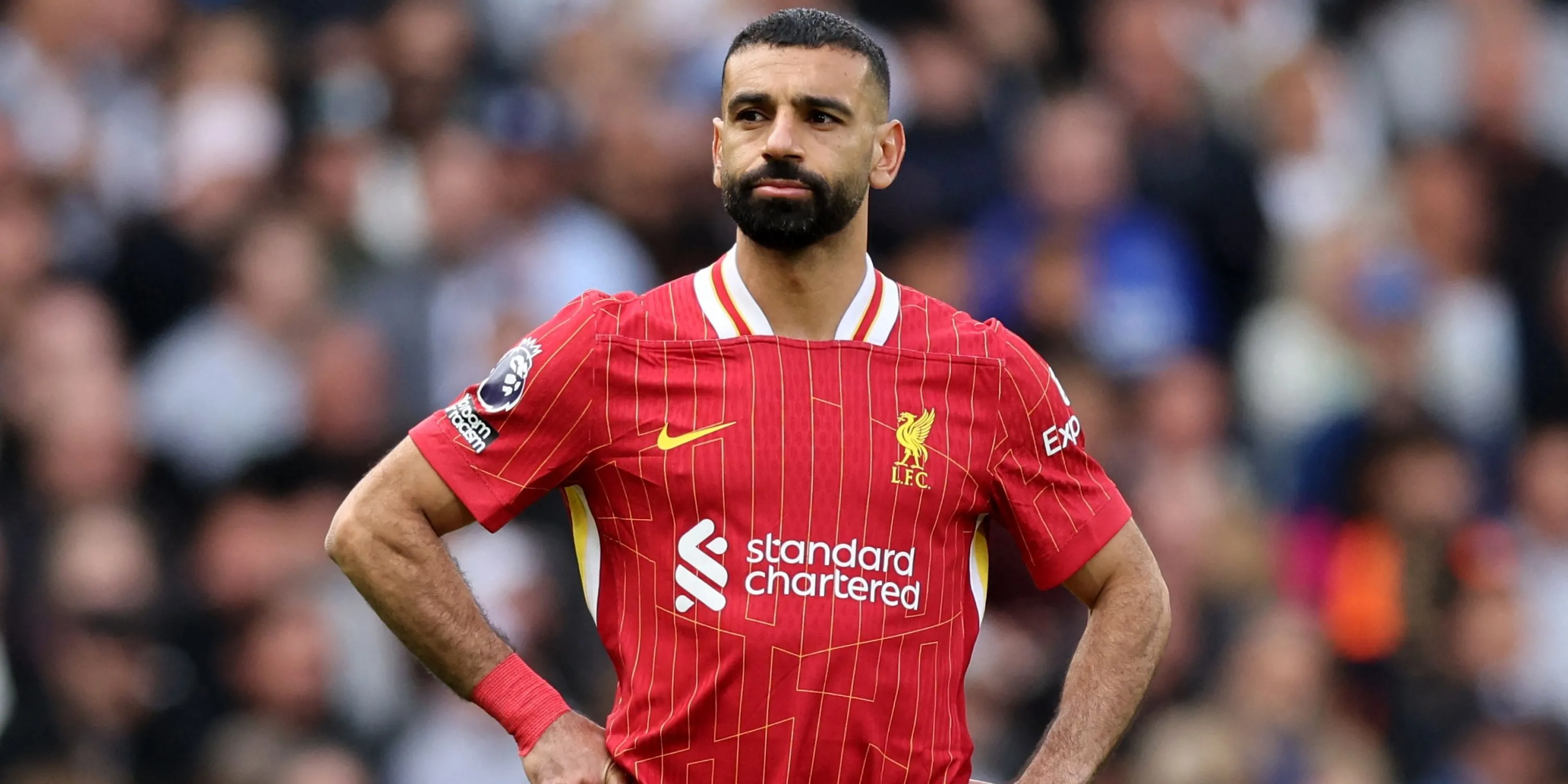 Ngôi sao Mohamed Salah trên hàng công Liverpool, đội bóng đang tìm kiếm sự bổ sung