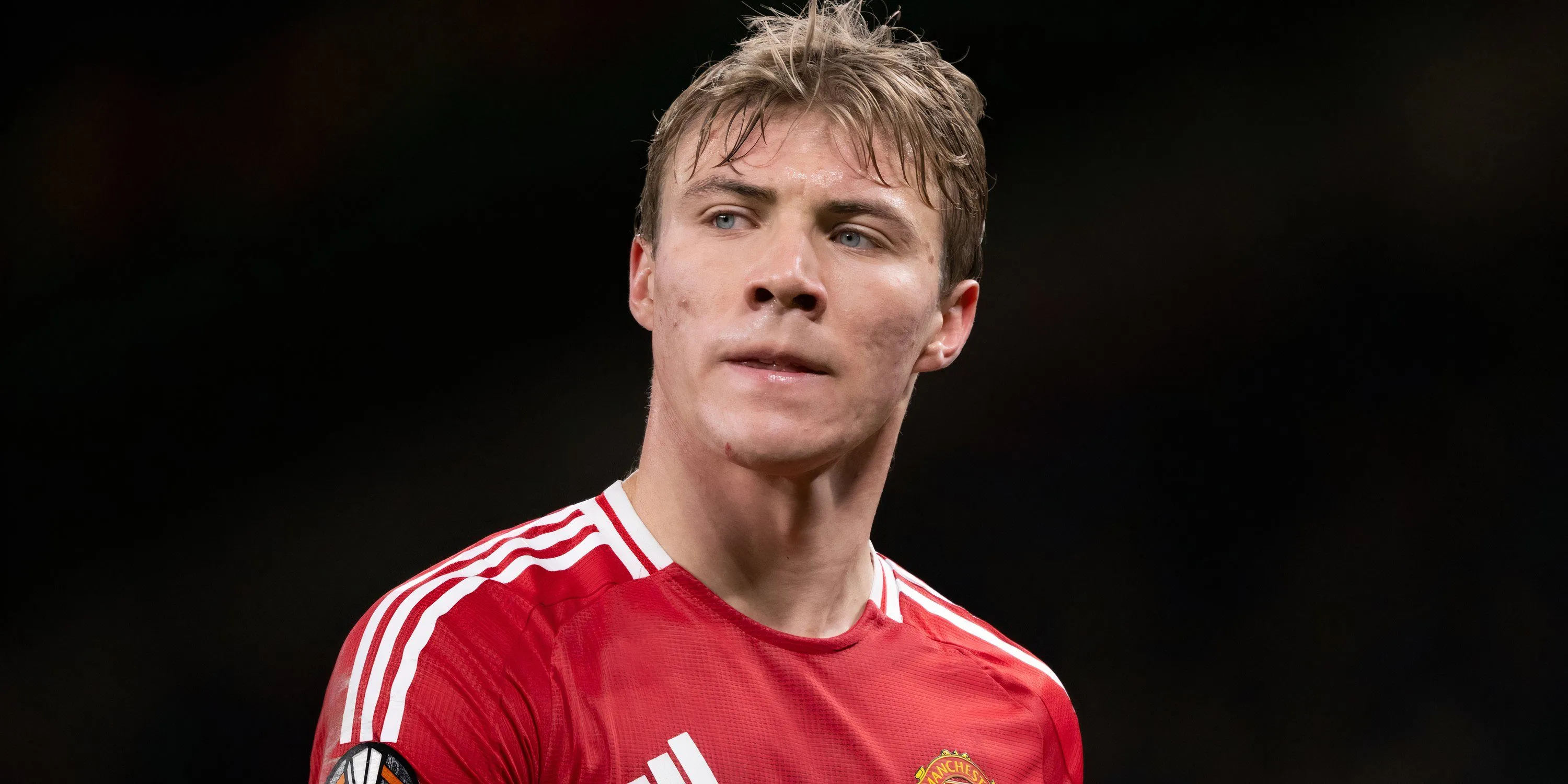 Tiền đạo Rasmus Hojlund trong màu áo Manchester United tại Premier League
