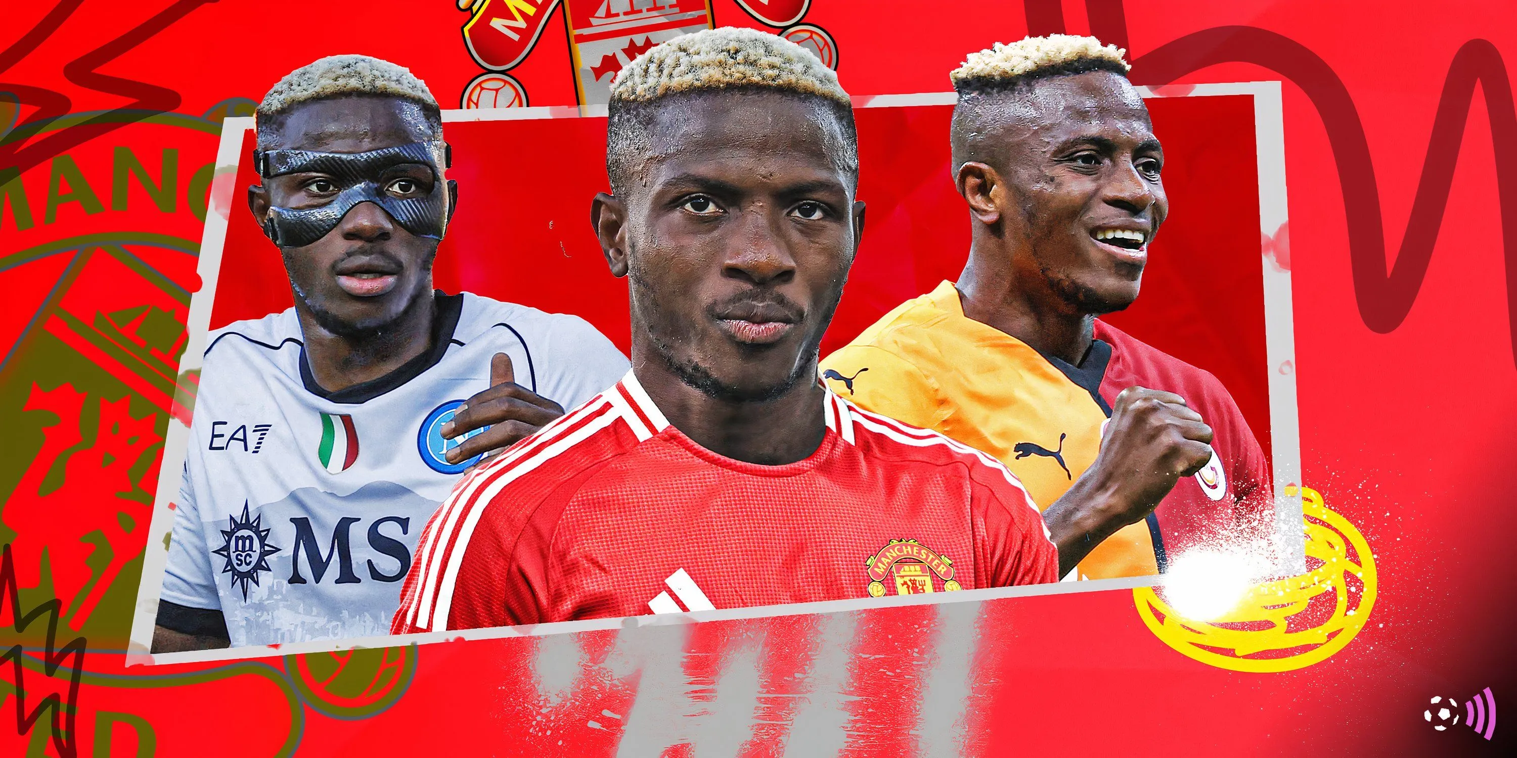 Victor Osimhen trong màu áo Napoli, mục tiêu chuyển nhượng của Man Utd tại Premier League