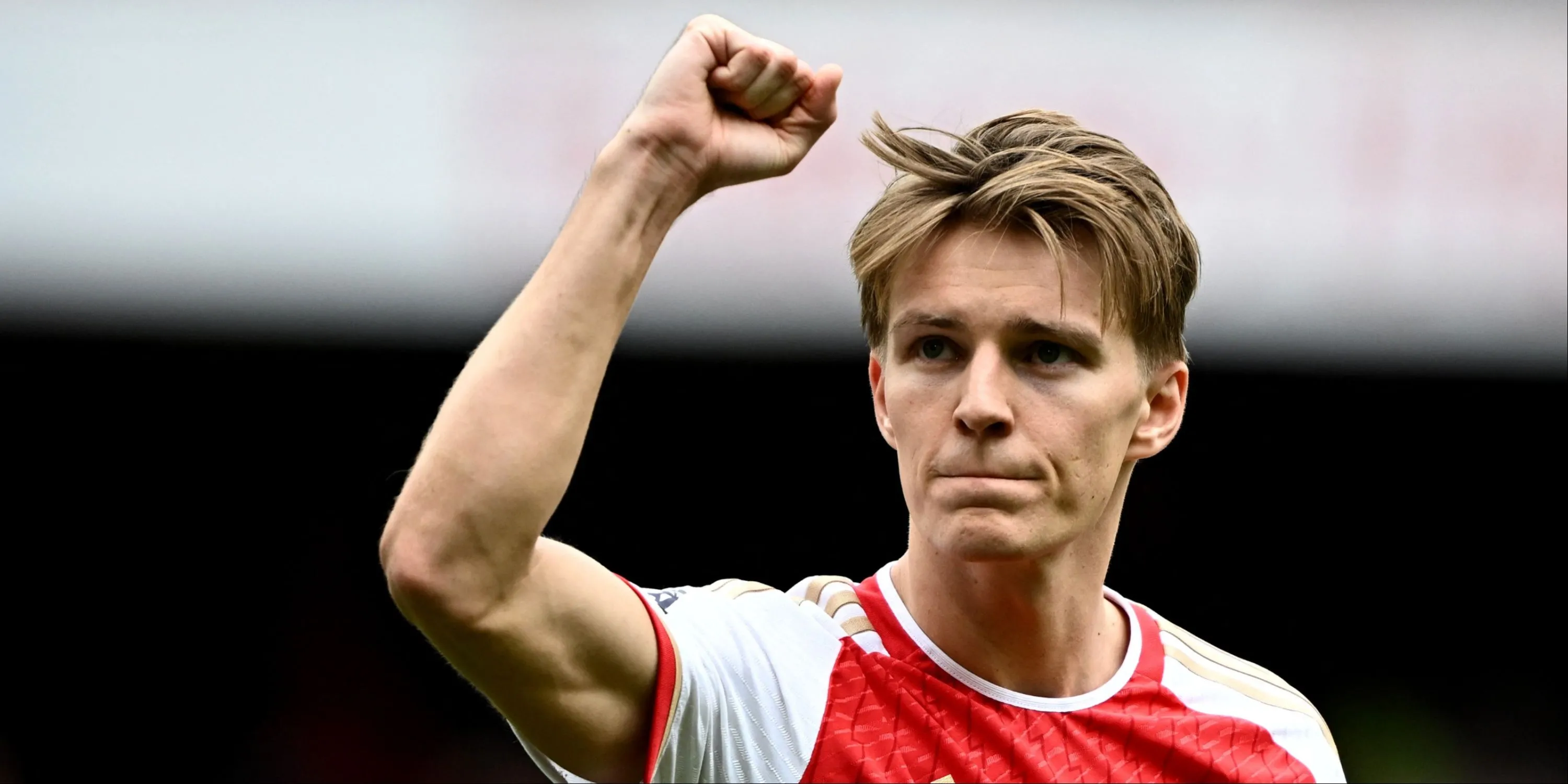 Đội trưởng Arsenal, Martin Odegaard, trong trận đấu tại Ngoại hạng Anh