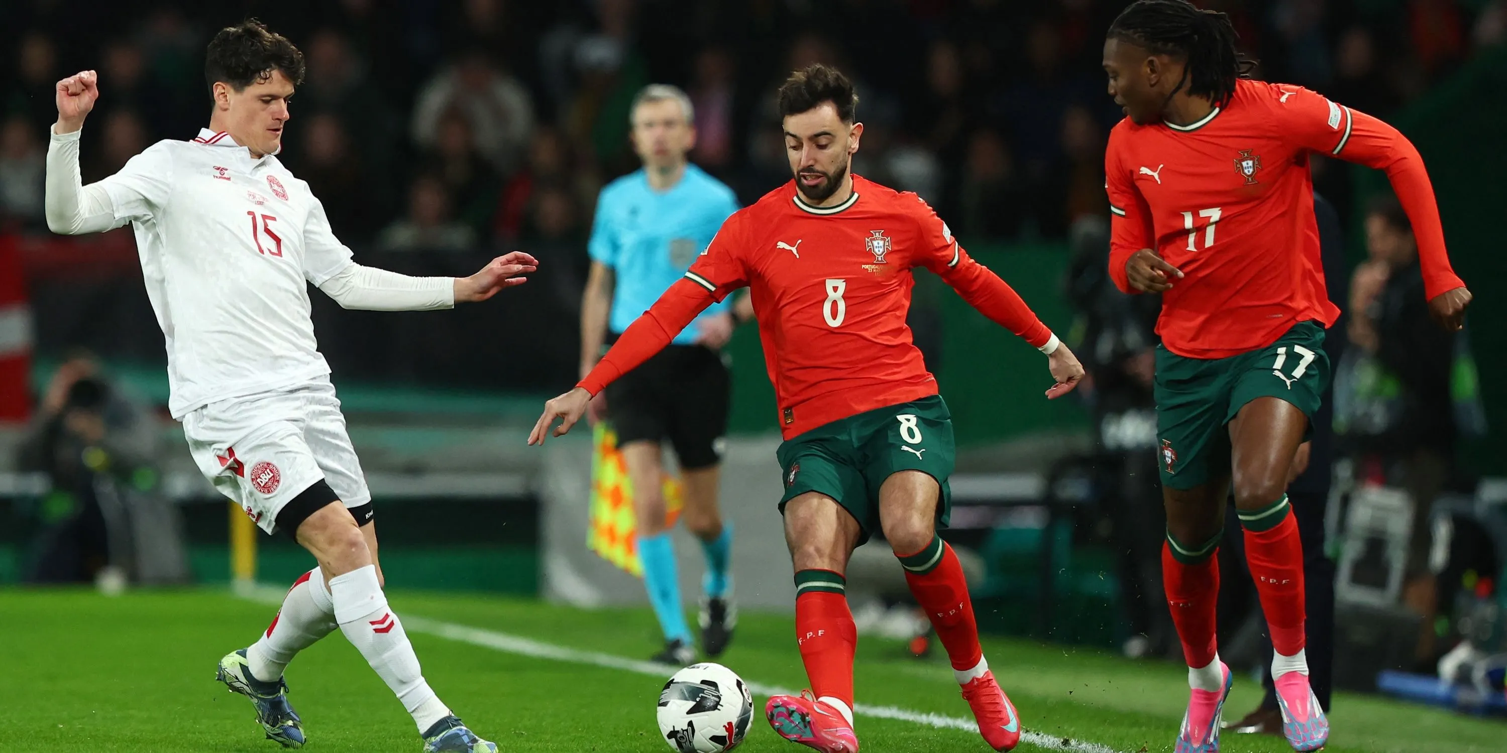 Đội trưởng Manchester United Bruno Fernandes thi đấu cho đội tuyển Bồ Đào Nha