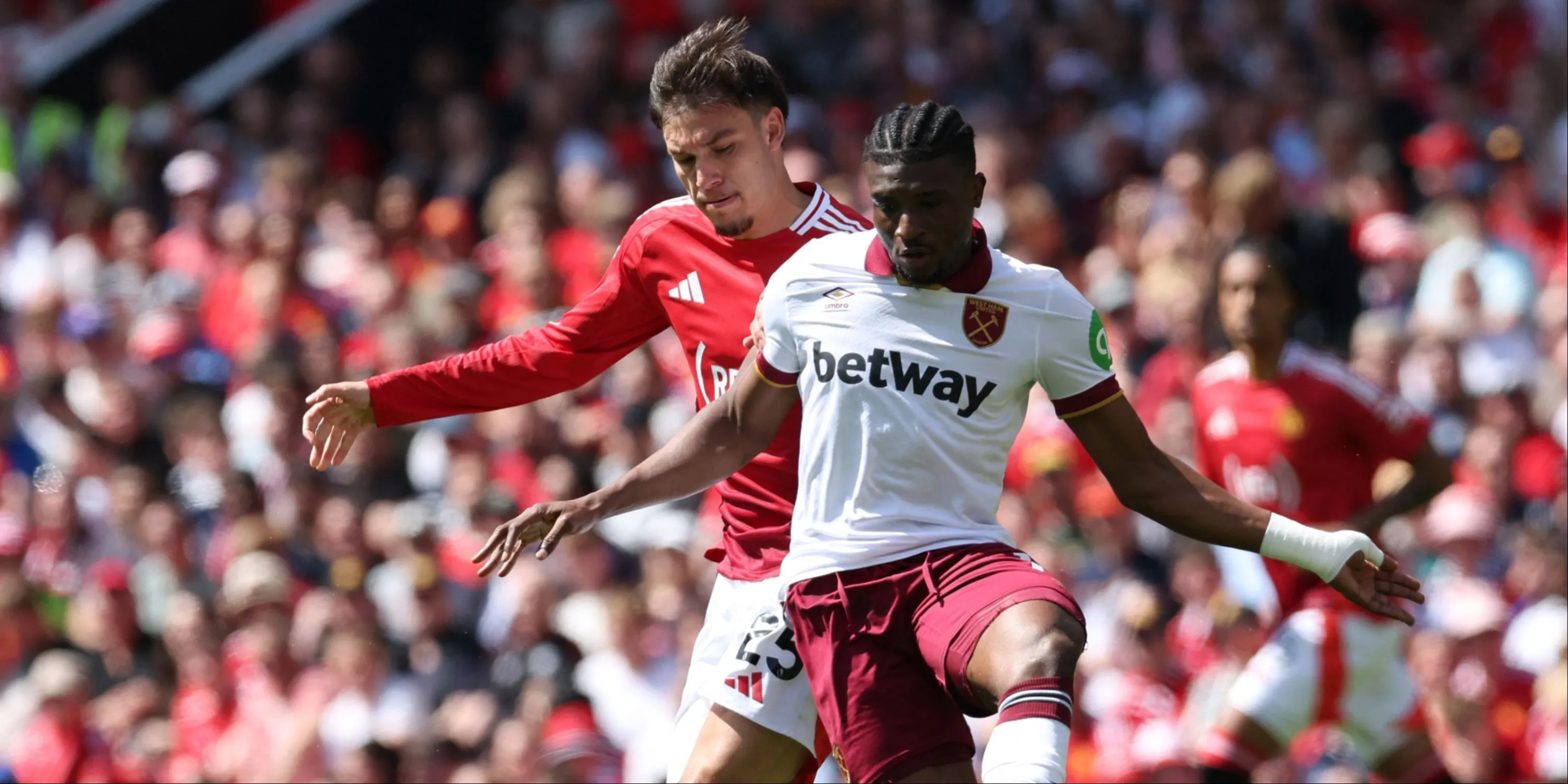 Ngôi sao người Ghana, Mohammed Kudus, thi đấu trong màu áo West Ham United.