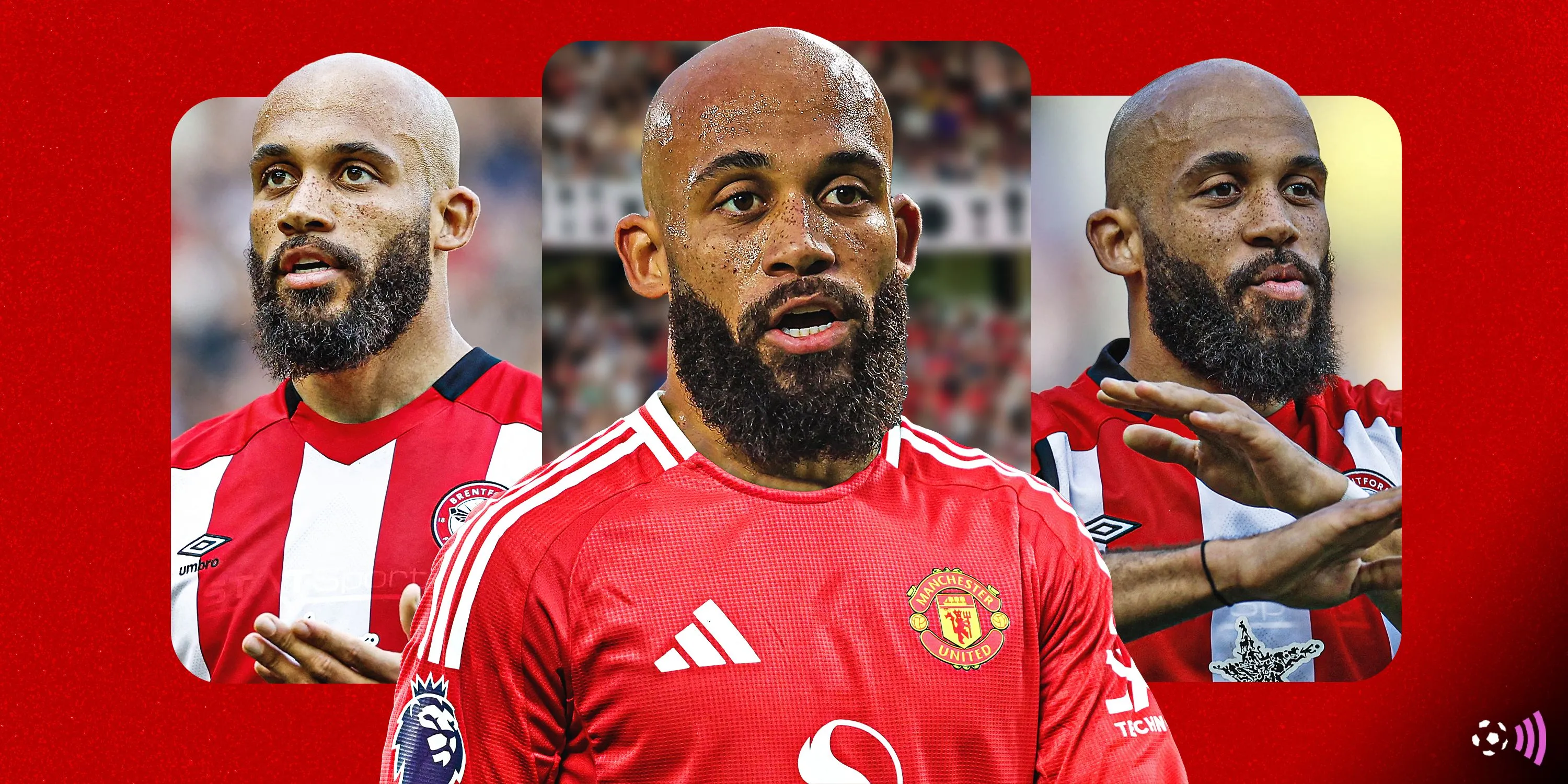 Bryan Mbeumo trong màu áo Brentford, mục tiêu chuyển nhượng của Manchester United
