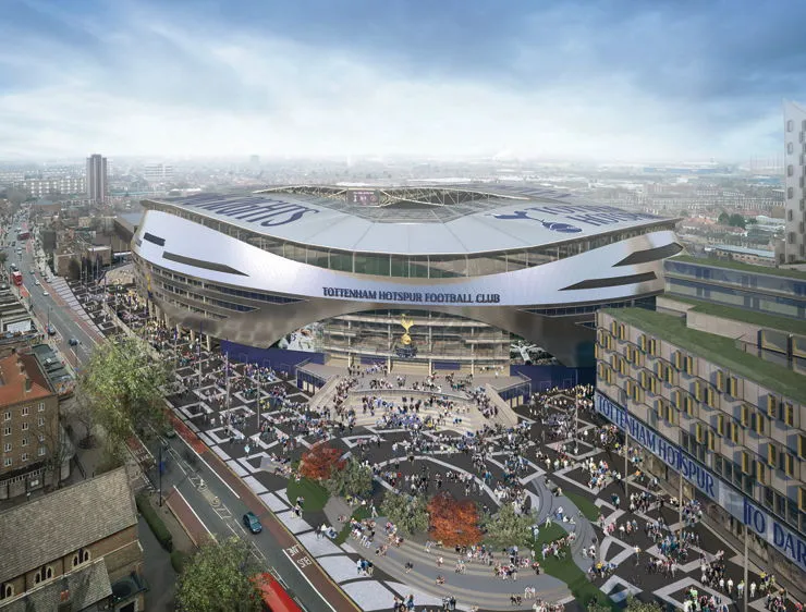 Cận cảnh kiến trúc ngoại thất Sân vận động Tottenham