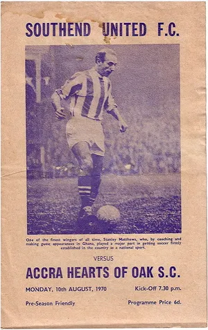 Chương trình trận đấu cũ tại sân Roots Hall, tái hiện lịch sử CLB Southend United