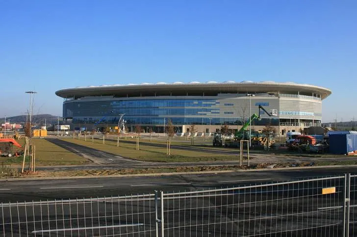 Công trình xây dựng sân Rhein-Neckar-Arena
