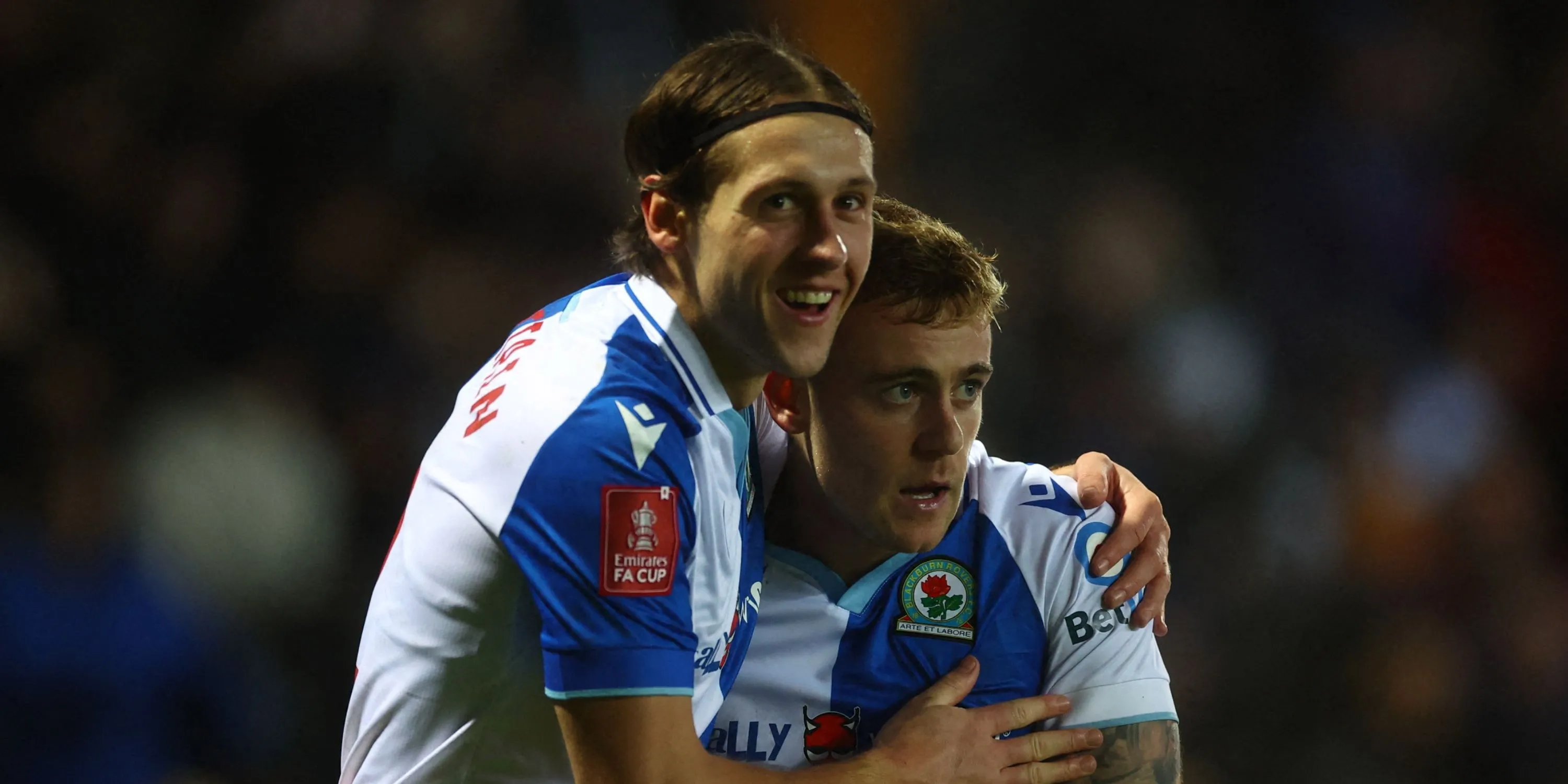 Hậu vệ Callum Brittain trong màu áo Blackburn Rovers, mục tiêu của Derby County