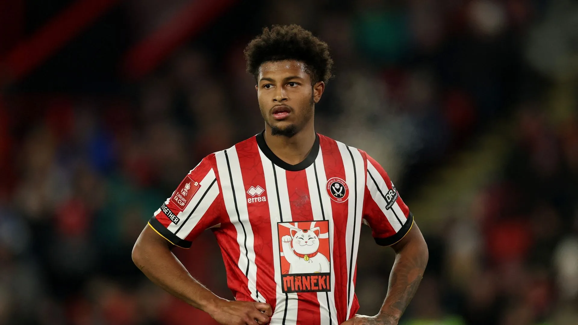 Hình ảnh tiền đạo Rhian Brewster trong thời gian thi đấu cho Sheffield United