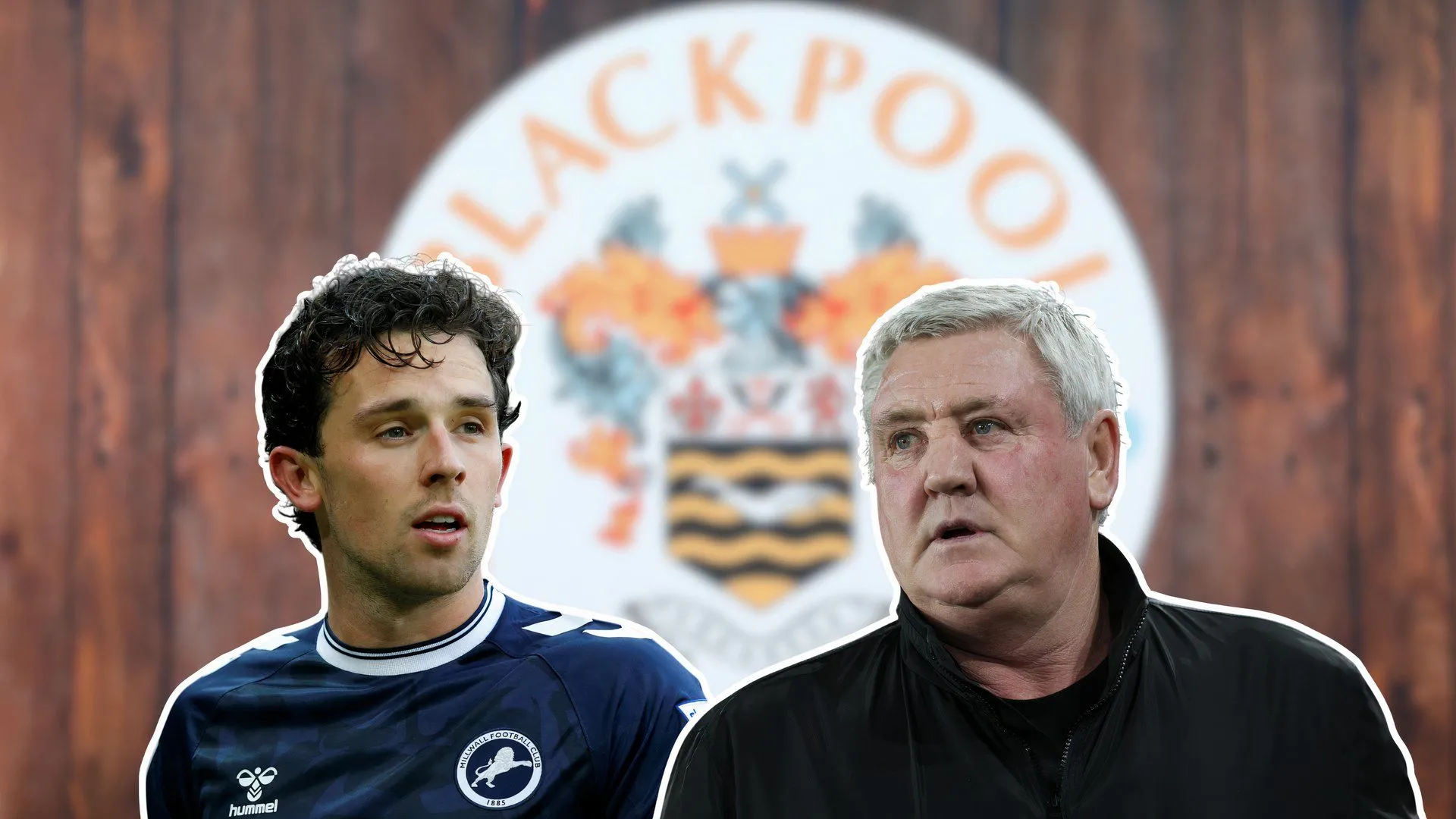 Huấn luyện viên Steve Bruce cùng cầu thủ Blackpool FC