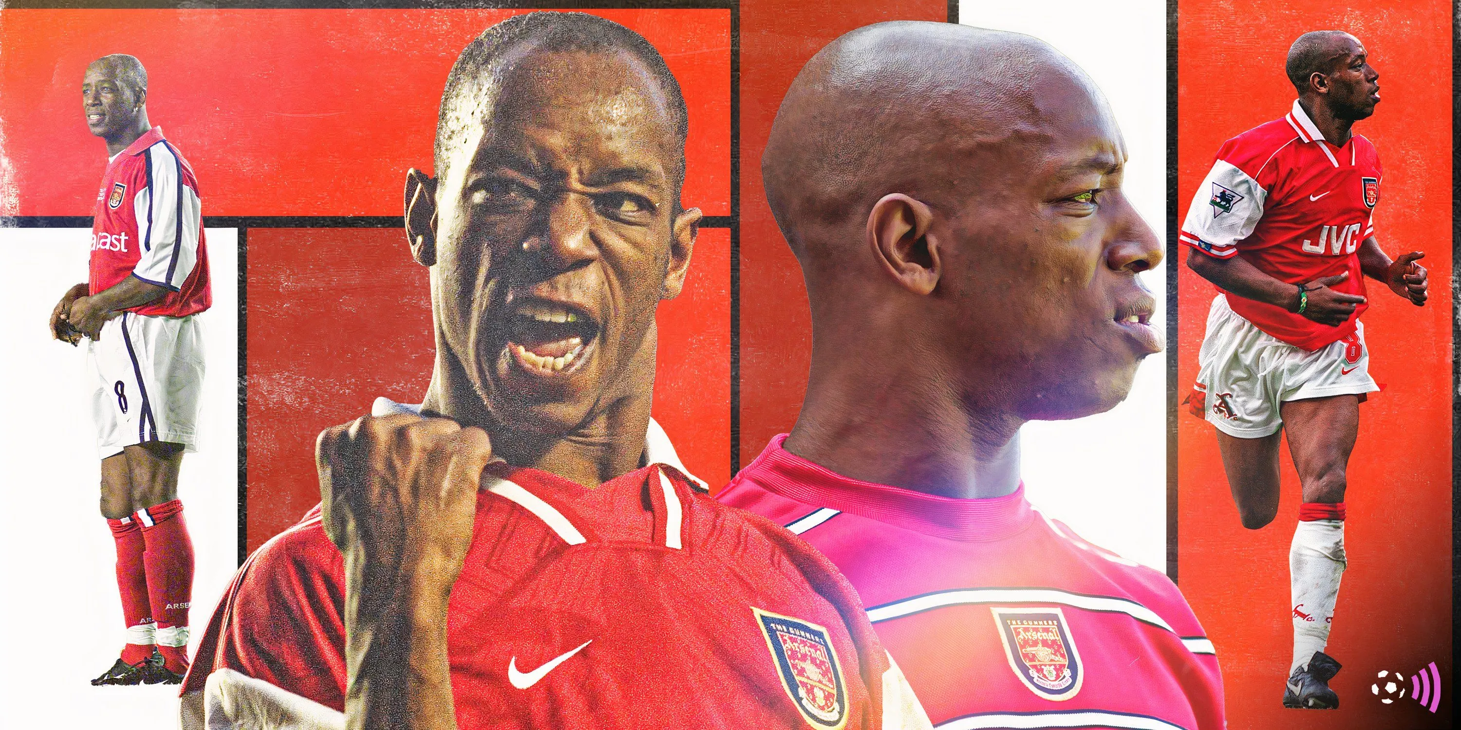 Huyền thoại tấn công Ian Wright trong màu áo Arsenal