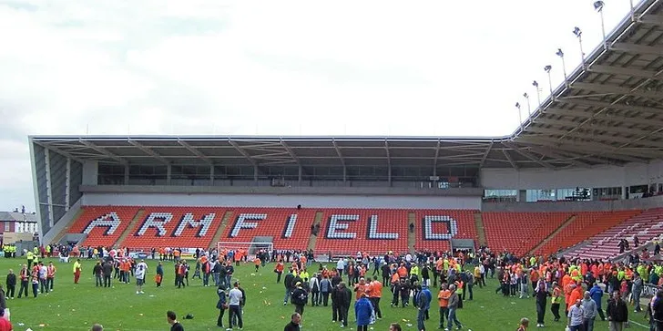 Khán đài South Stand tại sân vận động Bloomfield Road, nơi tưởng niệm Jimmy Armfield