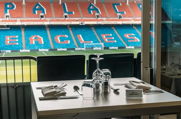 Không gian dịch vụ khách sạn VIP tại Selhurst Park