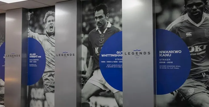 Khu vực Hospitality sang trọng tại sân Fratton Park