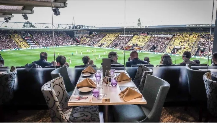 Khu vực phòng VIP và dịch vụ khách sạn đặc biệt tại sân Vicarage Road của Watford FC