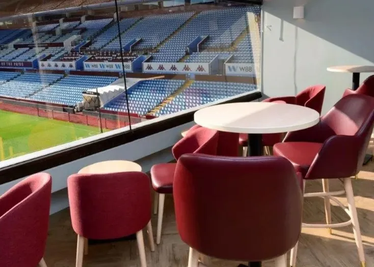 Khu vực tiếp đón khách VIP (Hospitality) tại sân Villa Park