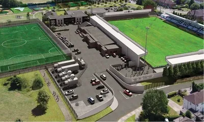 Sân Meadow Park ở Borehamwood, sân nhà của Boreham Wood FC và Arsenal Women