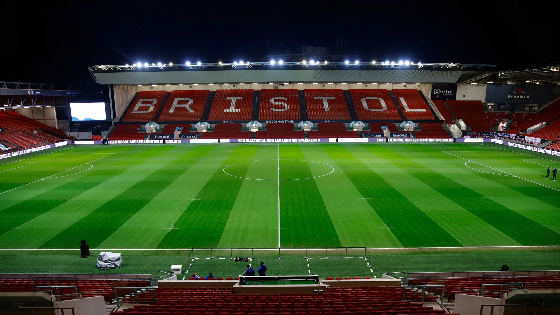 Sân vận động Ashton Gate, sân nhà của Bristol City, nơi Taine Anderson hy vọng sẽ trở lại thi đấu sau khi cho mượn.