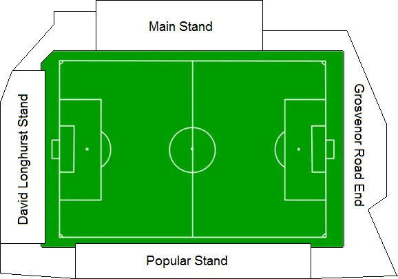 Sơ đồ chỗ ngồi chi tiết sân vận động Bootham Crescent của York City