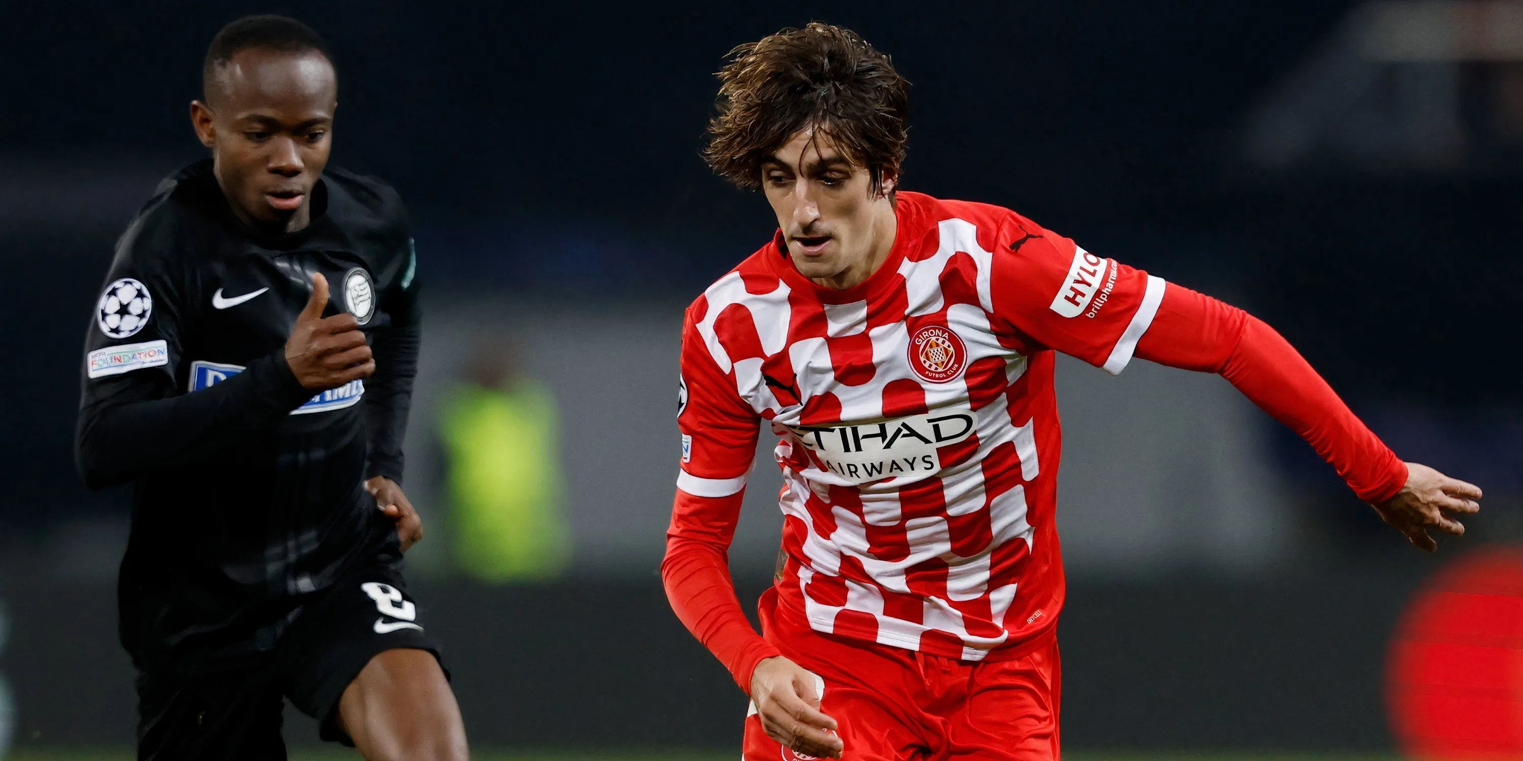 Tiền vệ Bryan Gil trong màu áo Girona, cầu thủ có thể rời Tottenham.