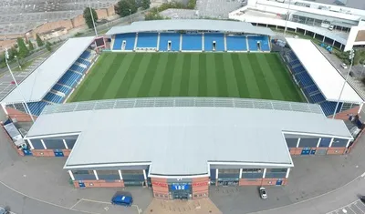 Toàn cảnh sân vận động SMH Group, thánh địa của Chesterfield FC từ trên cao