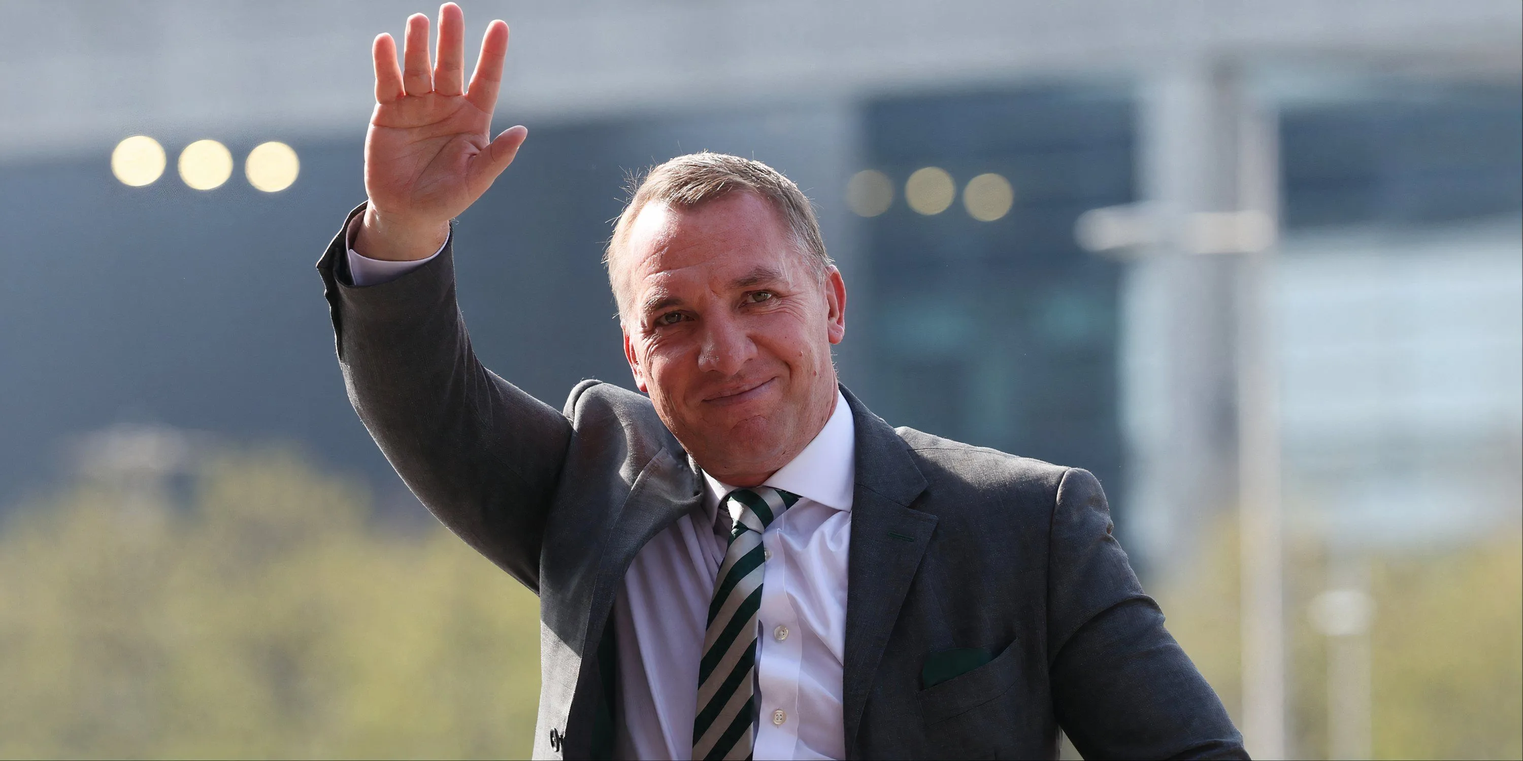 Brendan Rodgers chỉ đạo đội hình Celtic trong trận đấu