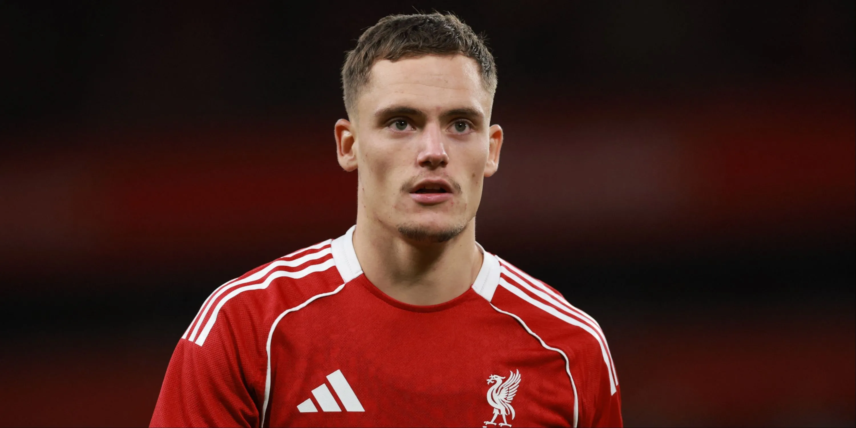 Florian Wirtz trong màu áo Liverpool, tân binh kỷ lục chưa thể hiện được kỳ vọng trong trận ra mắt Ngoại hạng Anh.