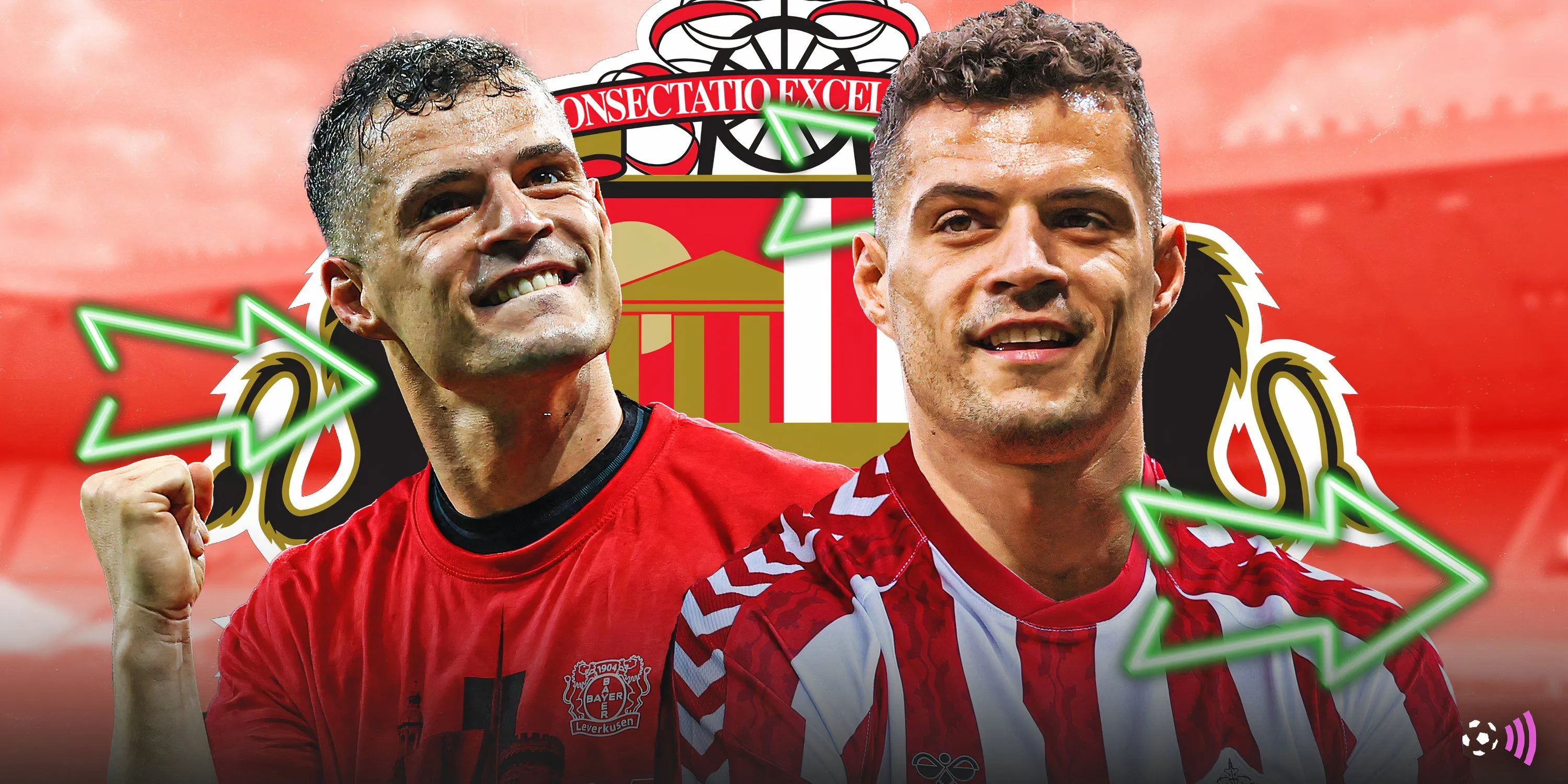 Granit Xhaka trong màu áo Sunderland, chuẩn bị cho vai trò đội trưởng mùa 2025/26
