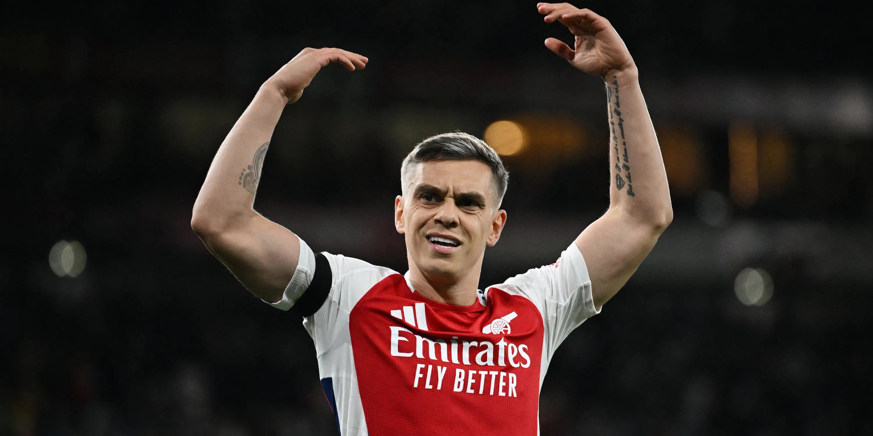 Leandro Trossard thi đấu cho Arsenal tại Champions League, mục tiêu chuyển nhượng của Aston Villa