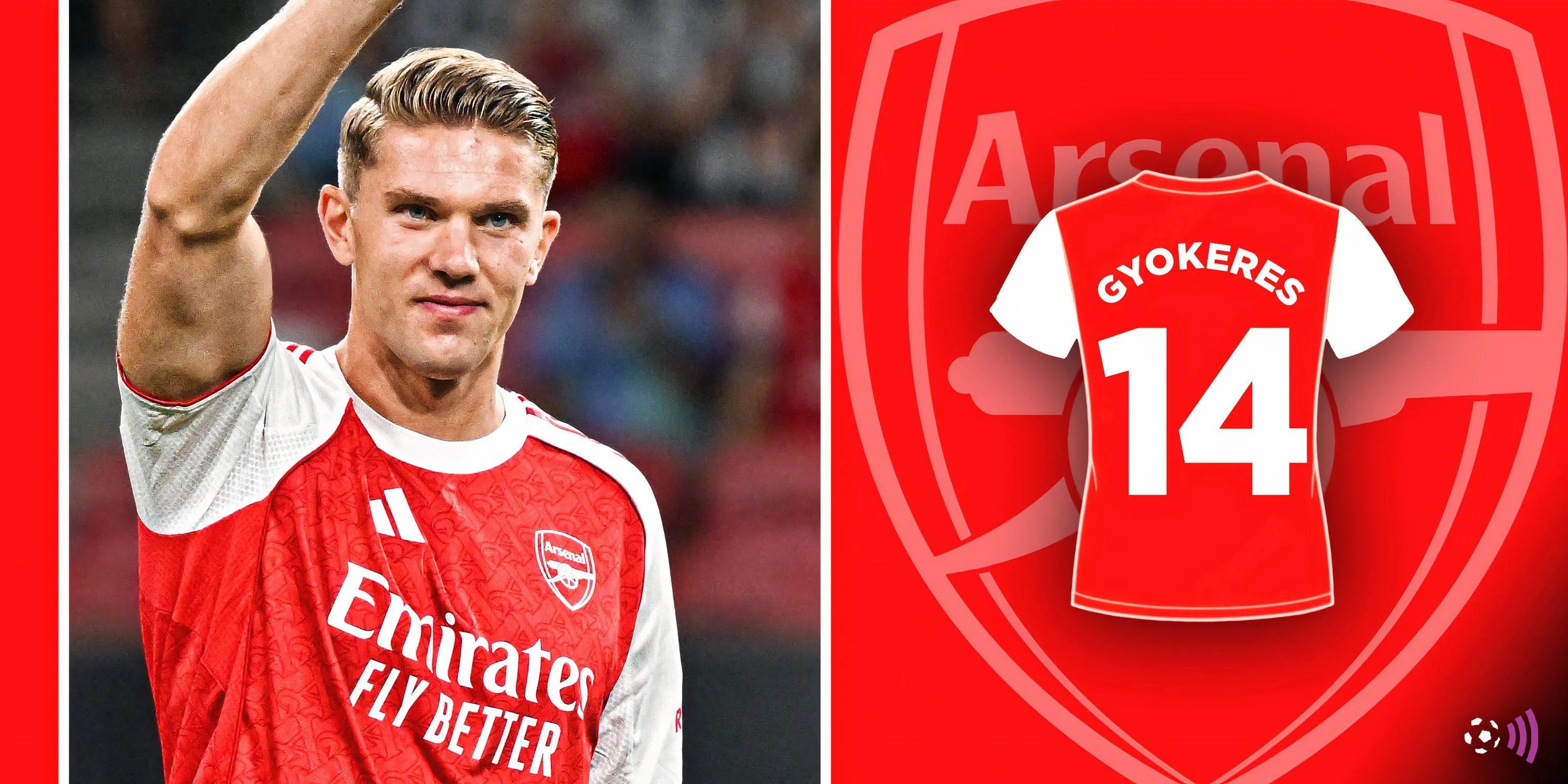 Tiền đạo Viktor Gyokeres, bản hợp đồng chất lượng của Arsenal trong kỳ chuyển nhượng hè.