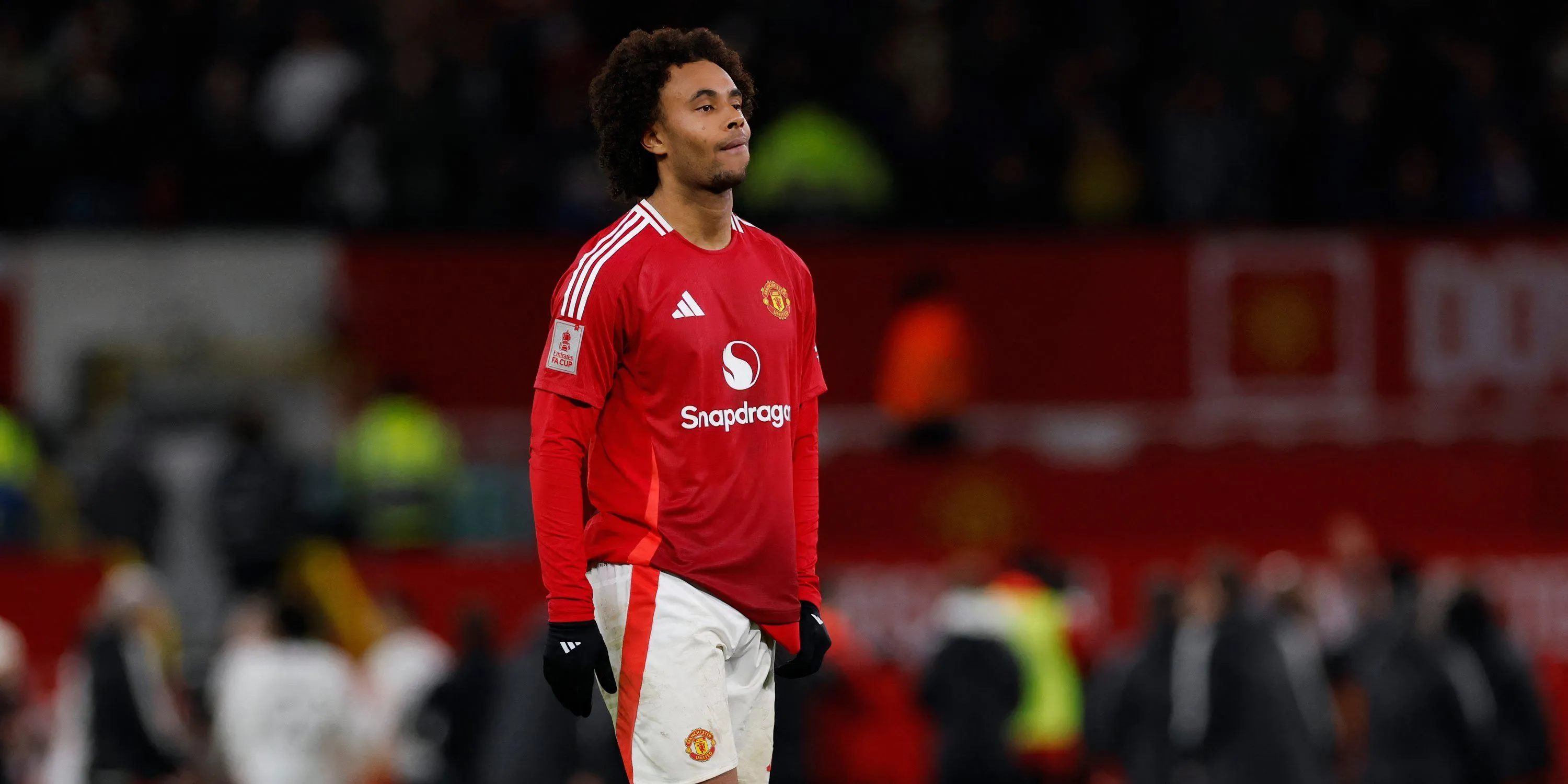 Tiền đạo Joshua Zirkzee thi đấu cho Manchester United dưới thời HLV Ruben Amorim