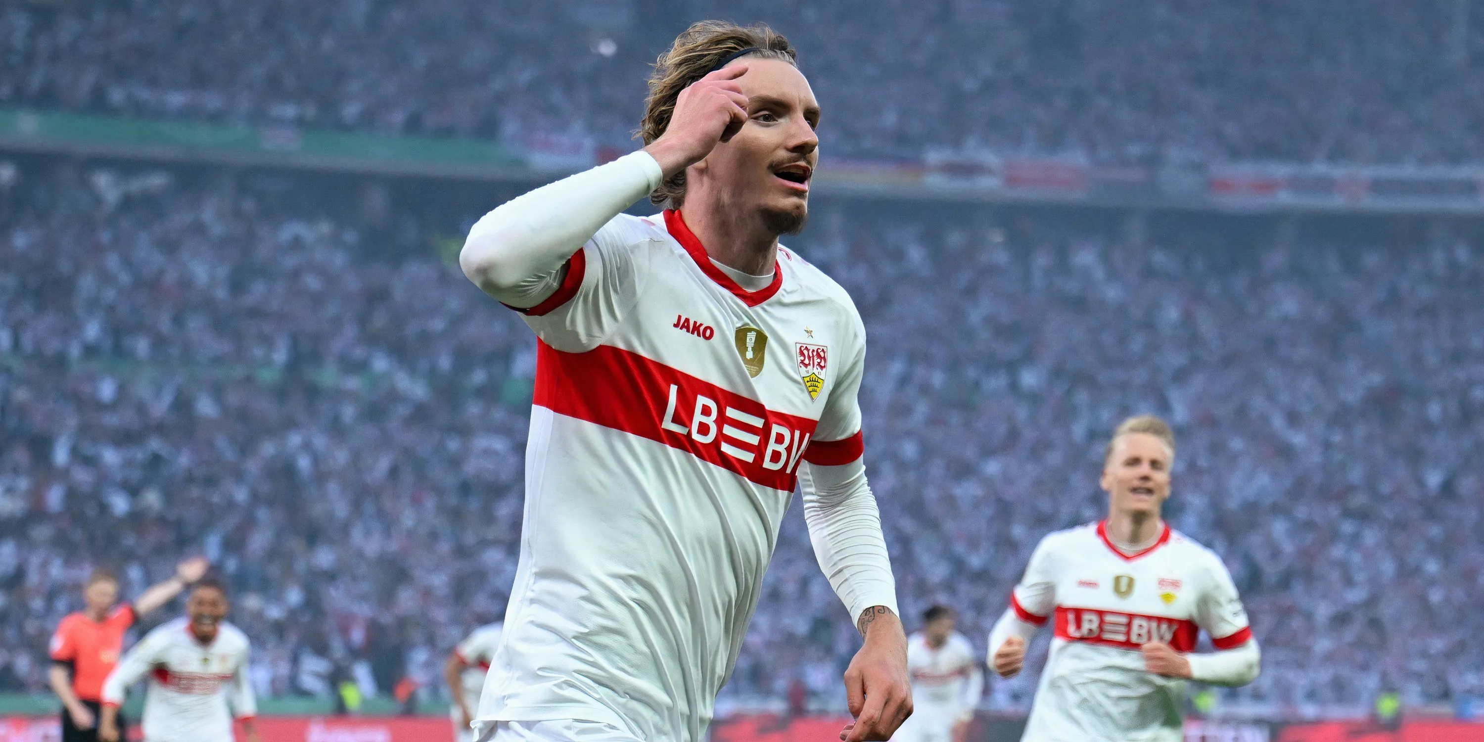Tiền đạo Nick Woltemade ghi bàn cho Stuttgart