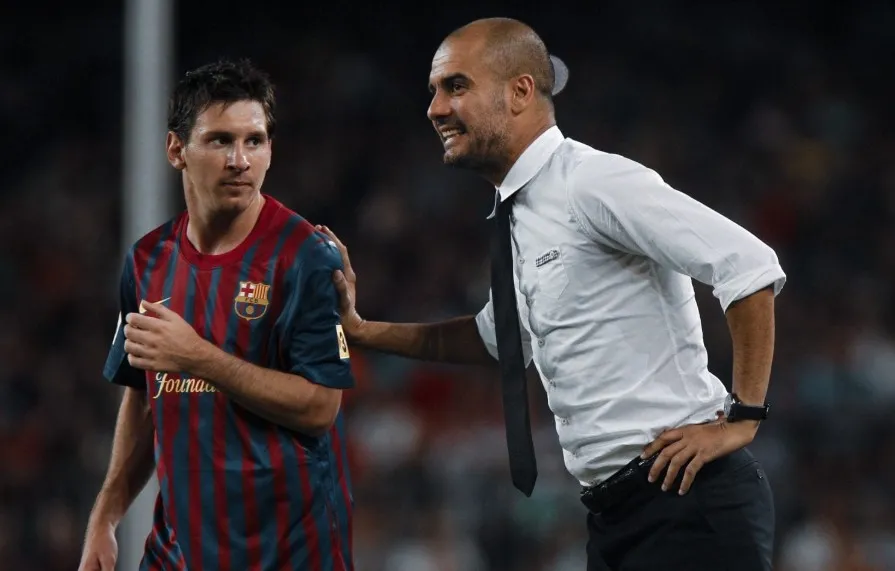 Messi từng thành công với vai trò số 9 ảo tại Barcelona trong sơ đồ do Guardiola chỉ đạo