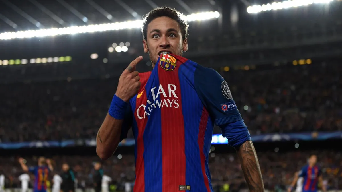 Neymar trong ngày chuyển sang PSG: minh họa ảnh hưởng của điều khoản mua đứt lớn