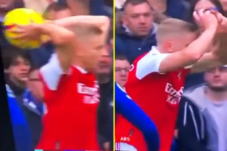 Pha ném biên lỗi của Zinchenko khiến Arsenal mất quyền tấn công trong trận gặp Chelsea 2022