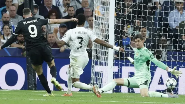 Thibaut Courtois nhiều lần cứu thua giúp Real Madrid giữ sạch lưới trước Juventus