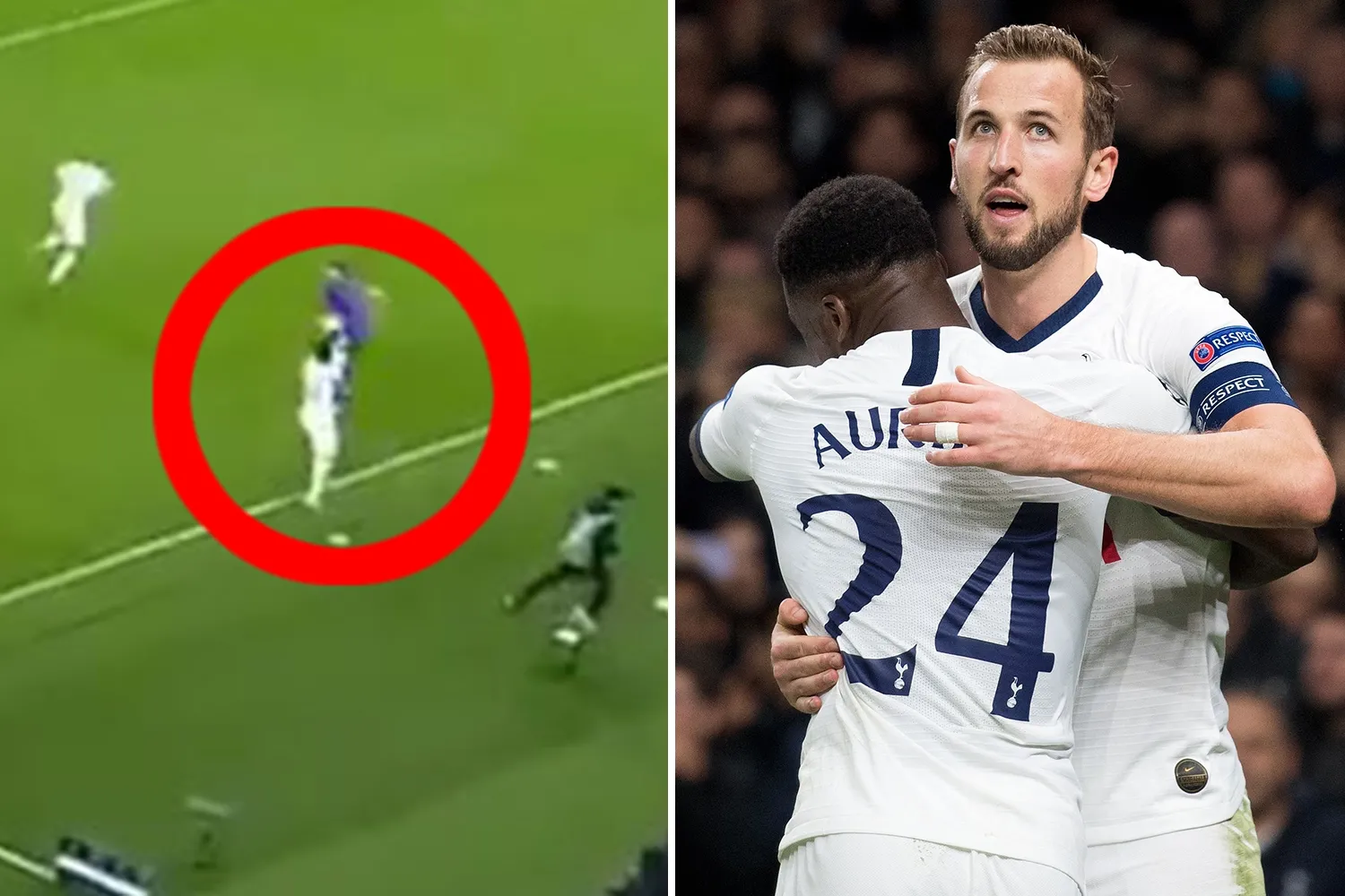 Tình huống ném biên dẫn đến bàn thắng của Tottenham trước Olympiacos 2019, ném nhanh tạo đột biến