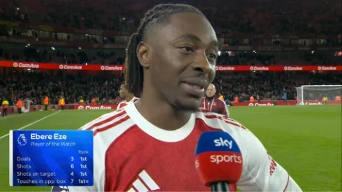 Eze với những thông số ấn tượng trước Tottenham