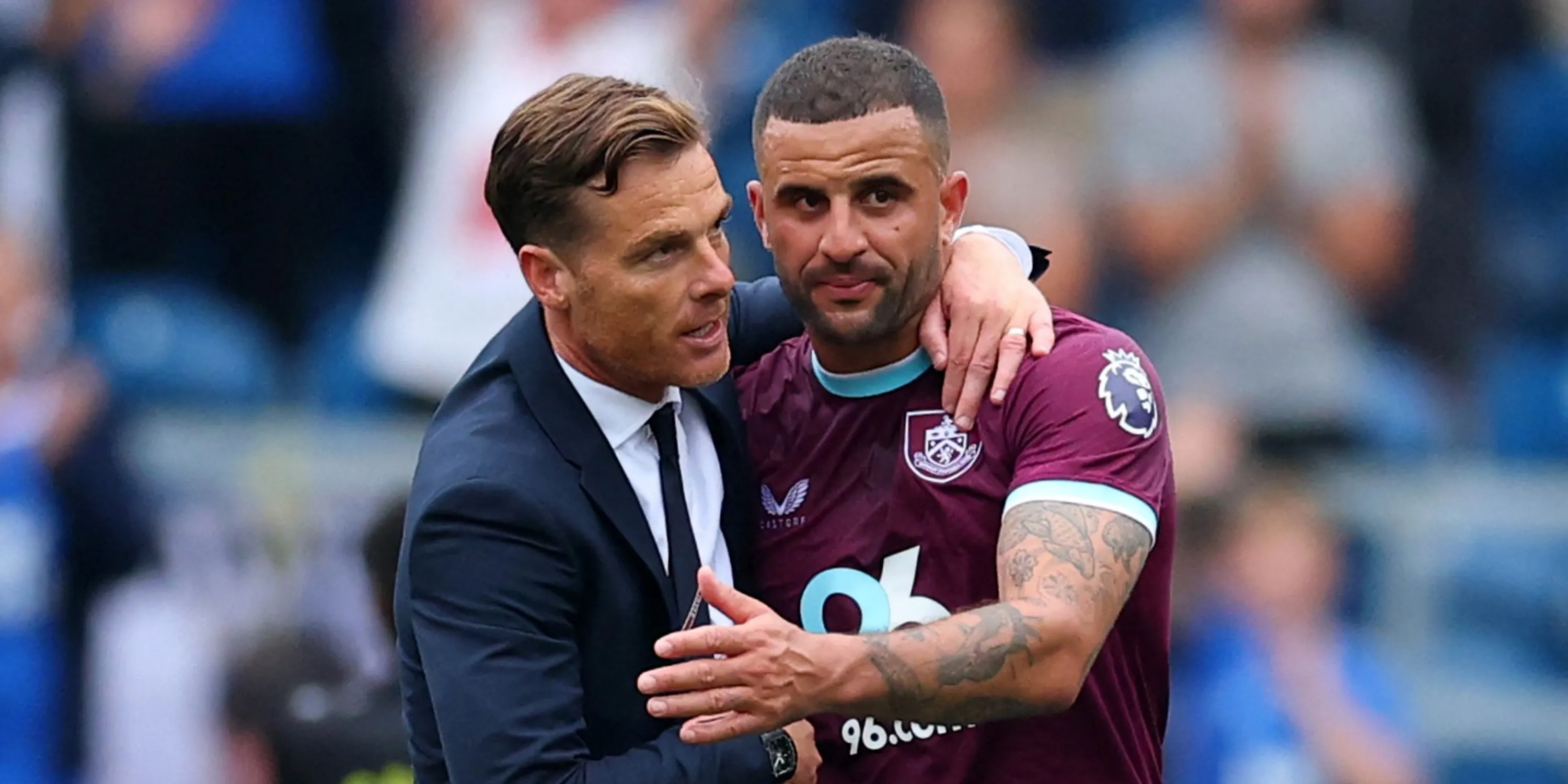 HLV Scott Parker và tiền vệ Kyle Walker thi đấu cho Burnley