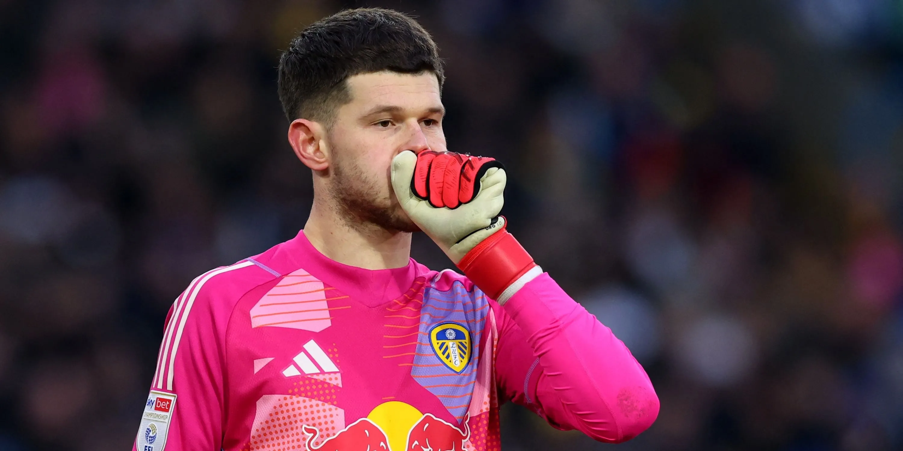 Thủ môn Illan Meslier trong màu áo Leeds United